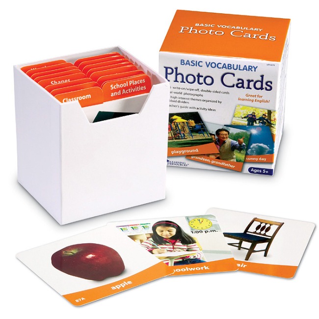 EDU 6079- 기초 어휘 포토 카드 Basic Vocabulary Photo Card Set